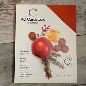 Card Stock Pack, 80lb Christmas Colors
